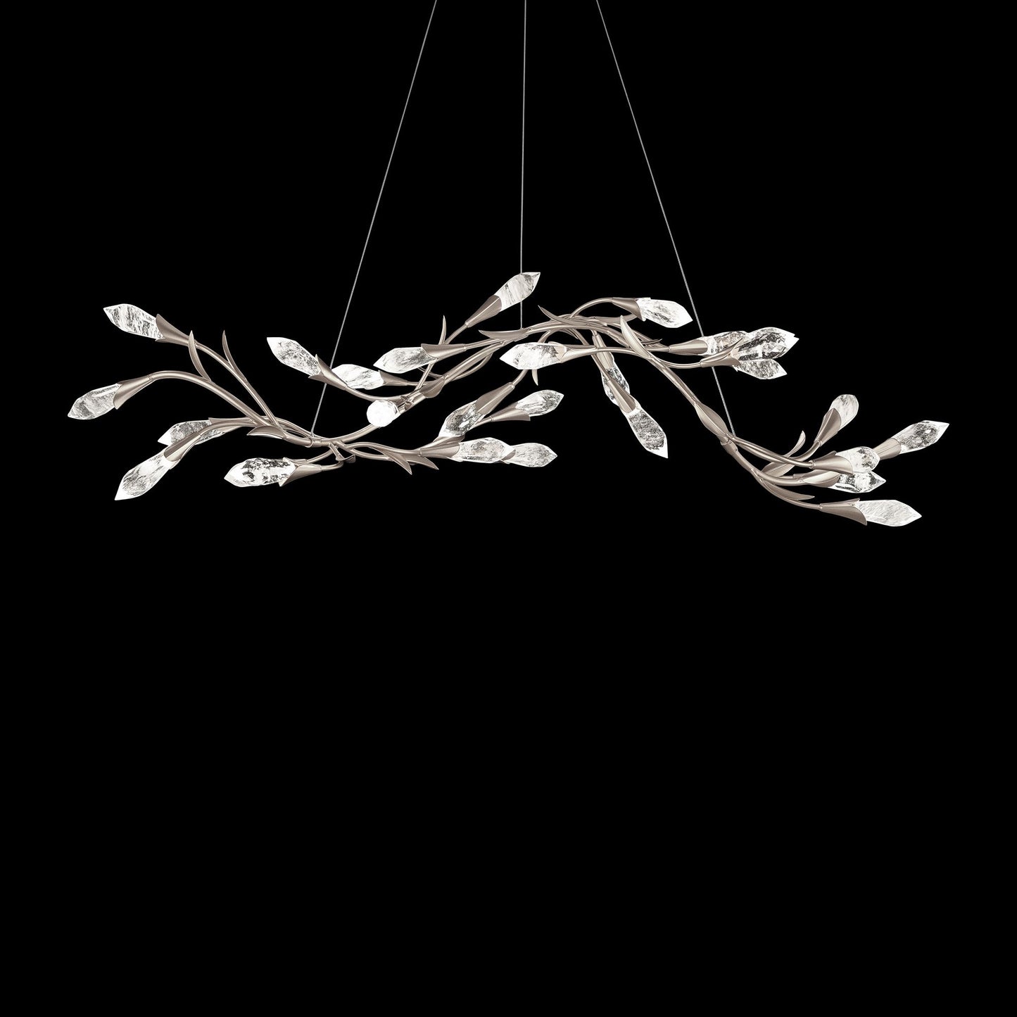 Secret Garden 56 1/4" Wide Antique Silver LED Pendant Light