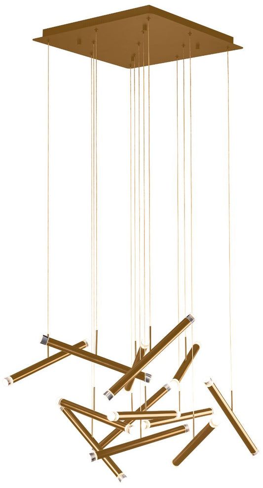 Seesaw 31.5 inch Brushed Champagne Chandelier