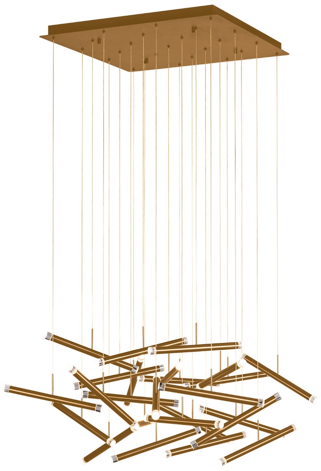 Seesaw 41.3" Brushed Champagne Chandelier