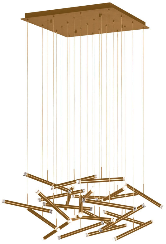 Seesaw 41.3" Brushed Champagne Chandelier