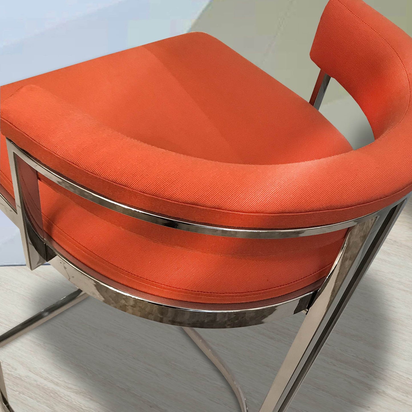 Orange Bar Stool