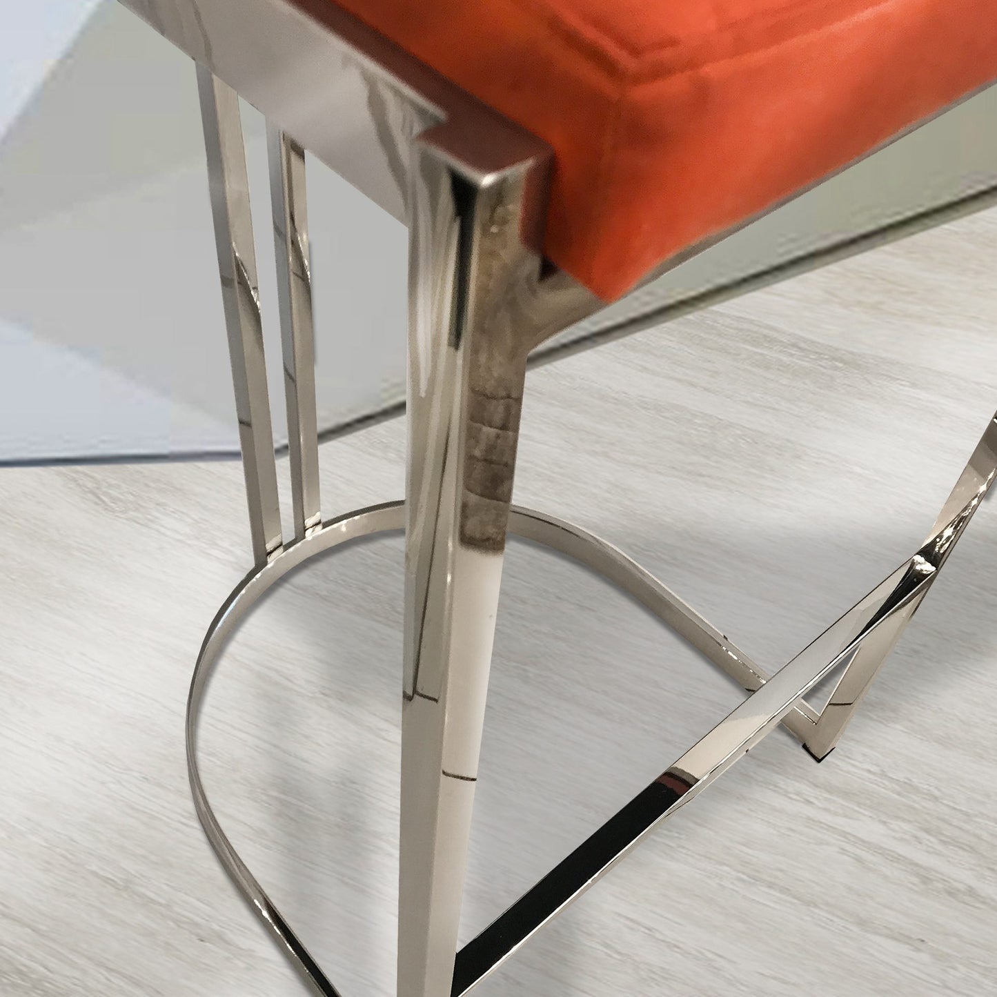 Orange Bar Stool