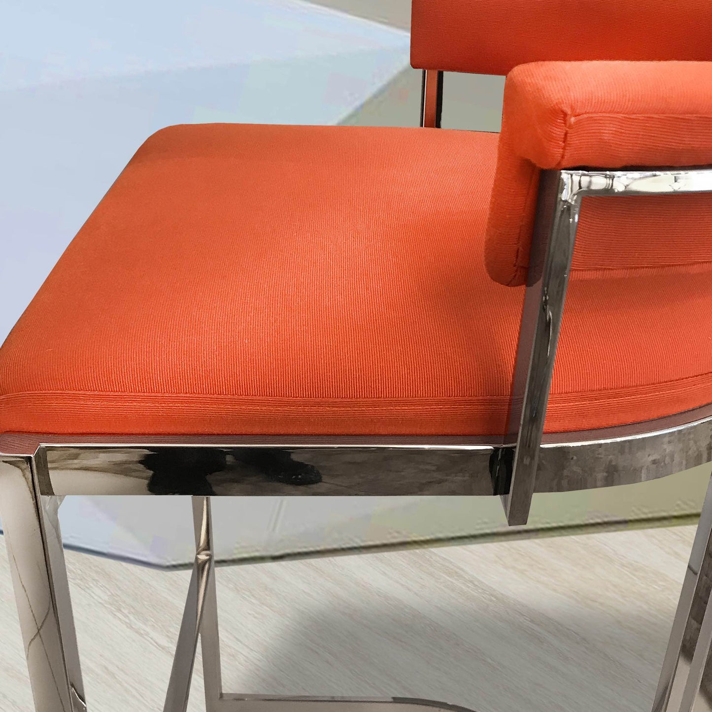 Orange Bar Stool