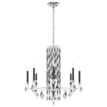 Siena 31"H x 30"W 8-Light Crystal Chandelier in Black