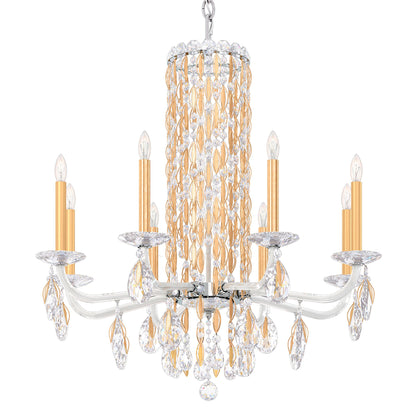 Siena 31"H x 30"W 8-Light Crystal Chandelier in Heirloom Gold