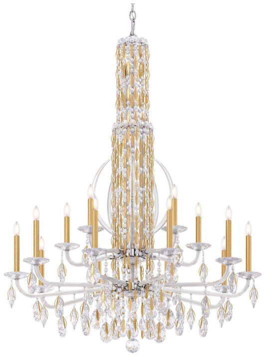 Siena 50.5"H x 40.5"W 17-Light Crystal Chandelier in Heirloom Gol