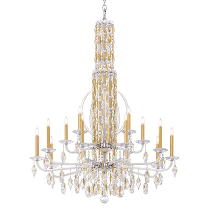Siena 50.5"H x 40.5"W 17-Light Crystal Chandelier in Heirloom Gol
