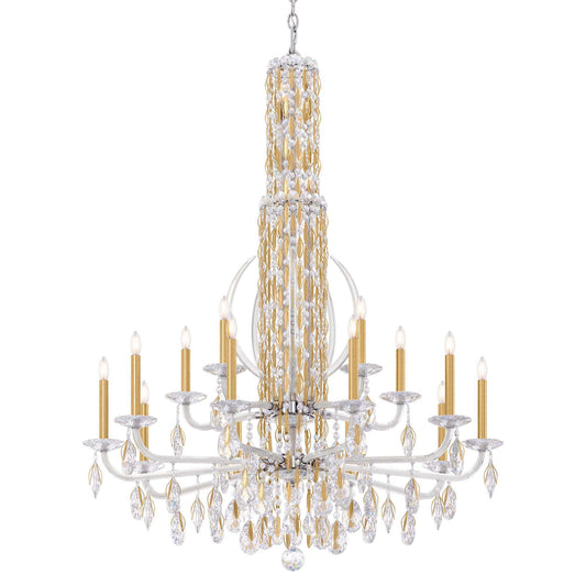 Siena 50.5"H x 40.5"W 17-Light Crystal Chandelier in Heirloom Gol