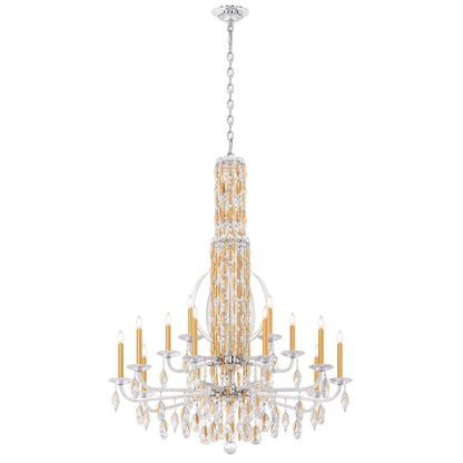 Siena 50.5"H x 40.5"W 17-Light Crystal Chandelier in Heirloom Gol