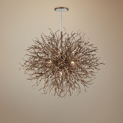 Sierra 50" Wide Distressed Bronze Pendant Light