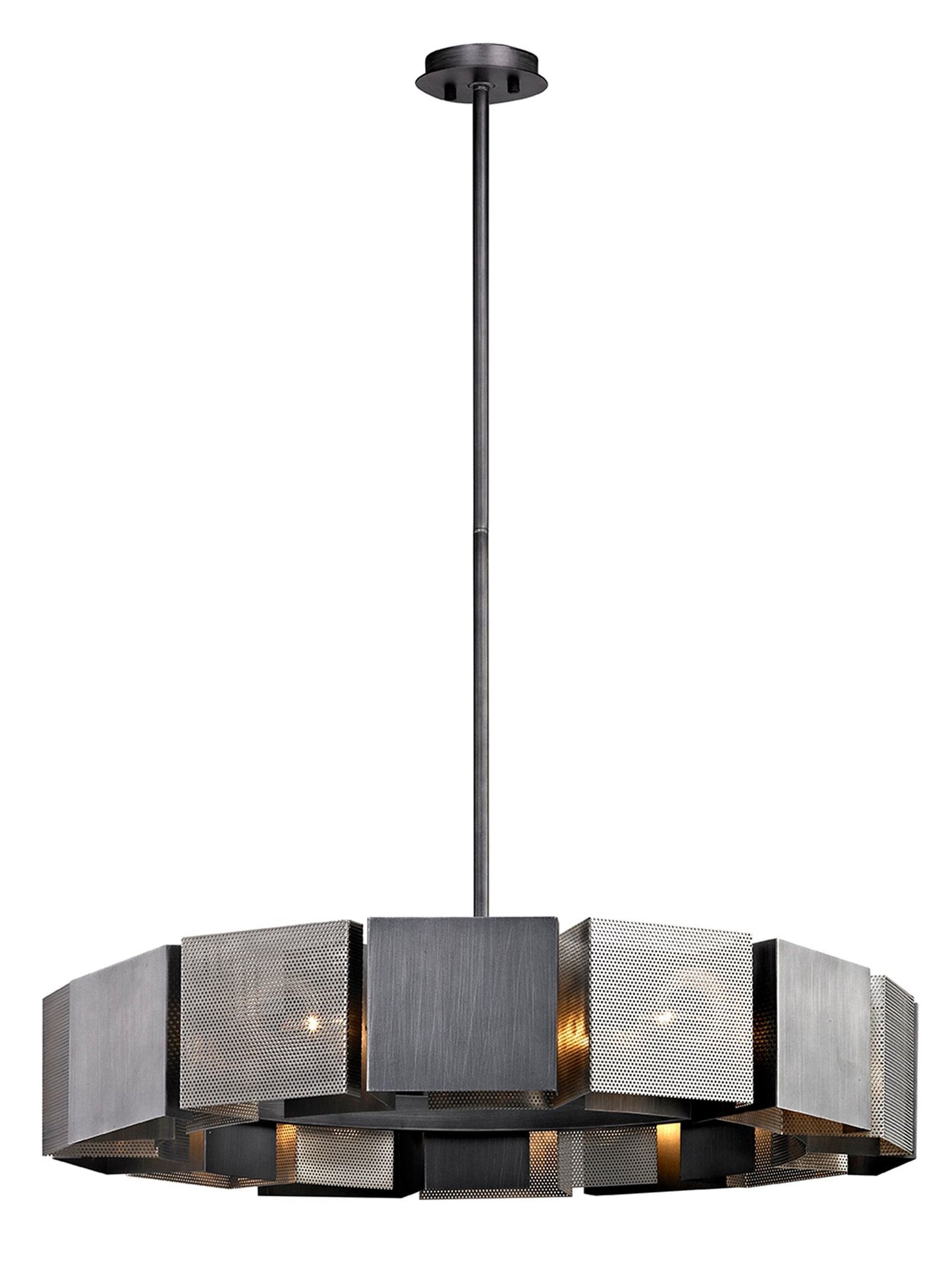 Sierra 50" Wide Distressed Bronze Pendant Light
