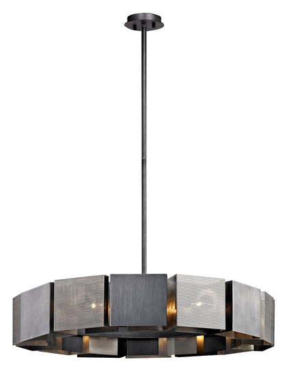 Sierra 50" Wide Distressed Bronze Pendant Light