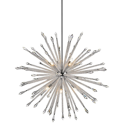 Soleia 47" Wide Chrome 12-Light Sputnik Chandelier