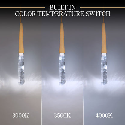 Solitude 22"H x 20"W 13-Light Crystal Multi-Light Pendant in Aged