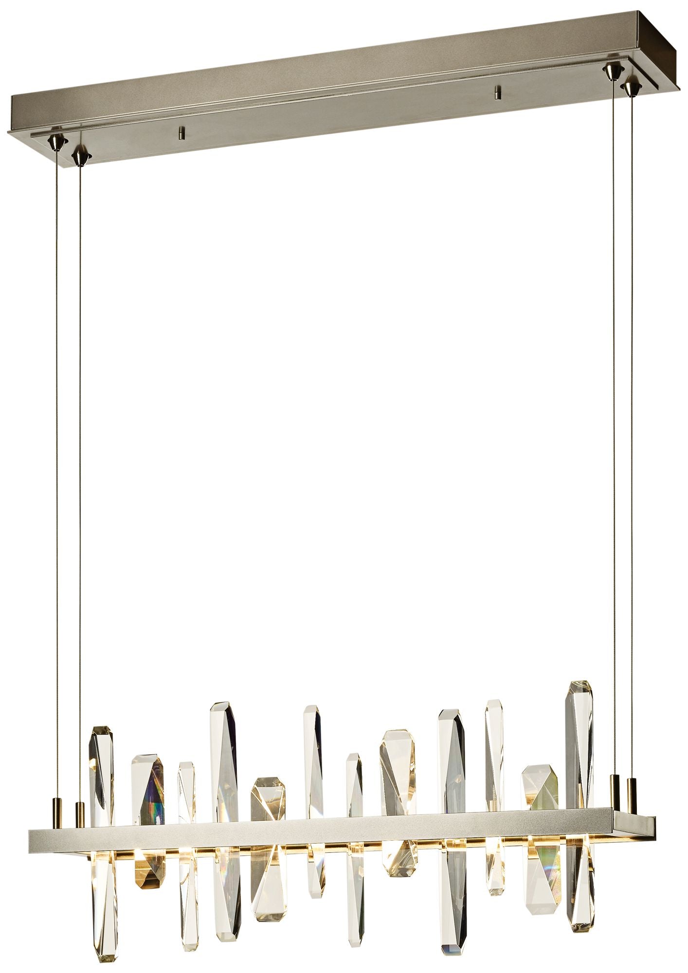 Solitude 25 1/2"W Platinum LED Kitchen Island Light Pendant