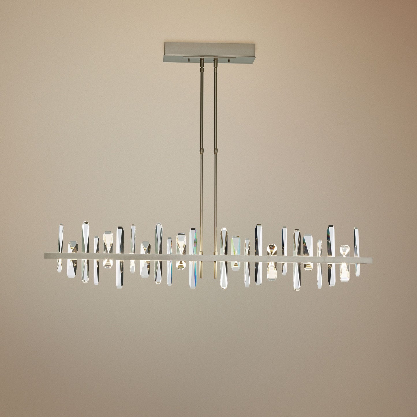 Solitude 51.9" Wide Large Soft Gold LED Pendant