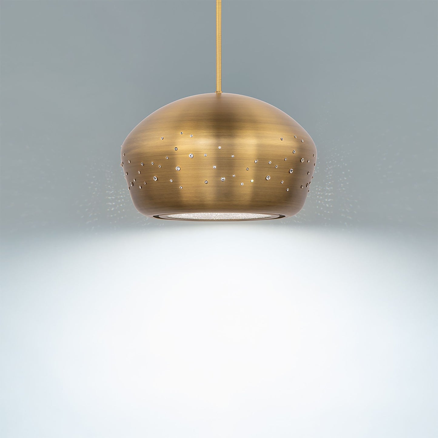 Solitude 59 1/2" Wide Antique Silver LED Island Chandelier