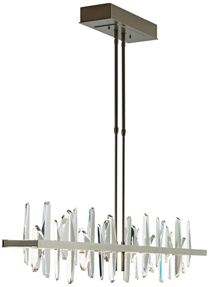 Solitude Large 52"W Gold LED Kitchen Island Light Pendant