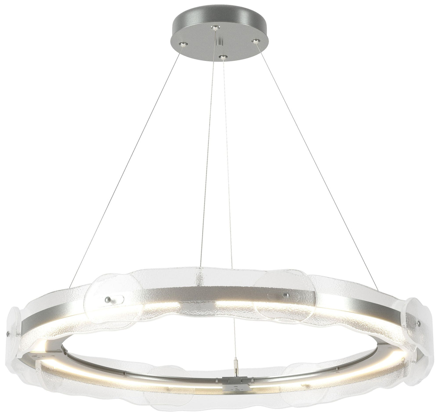 Solstice LED Pendant - Platinum - Clear