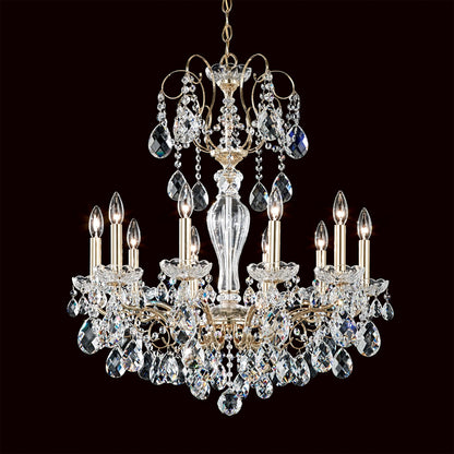 Sonatina 29.5"H x 25.5"W 10-Light Crystal Chandelier in Polished