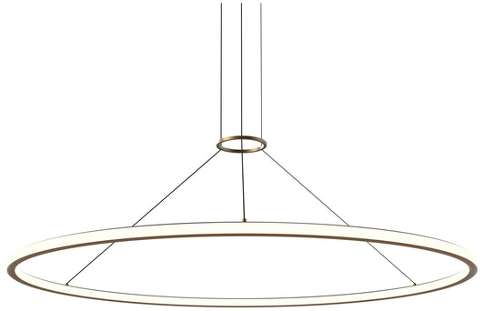 Sonneman Luna 61 1/2"W Painted Brass Round LED Pendant Light