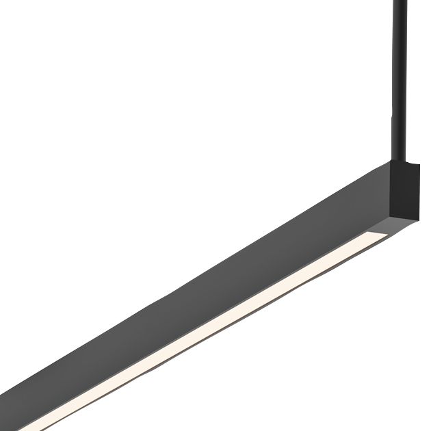 Sonneman Thin-Line 96" Wide Black 2-Sided LED Island Pendant