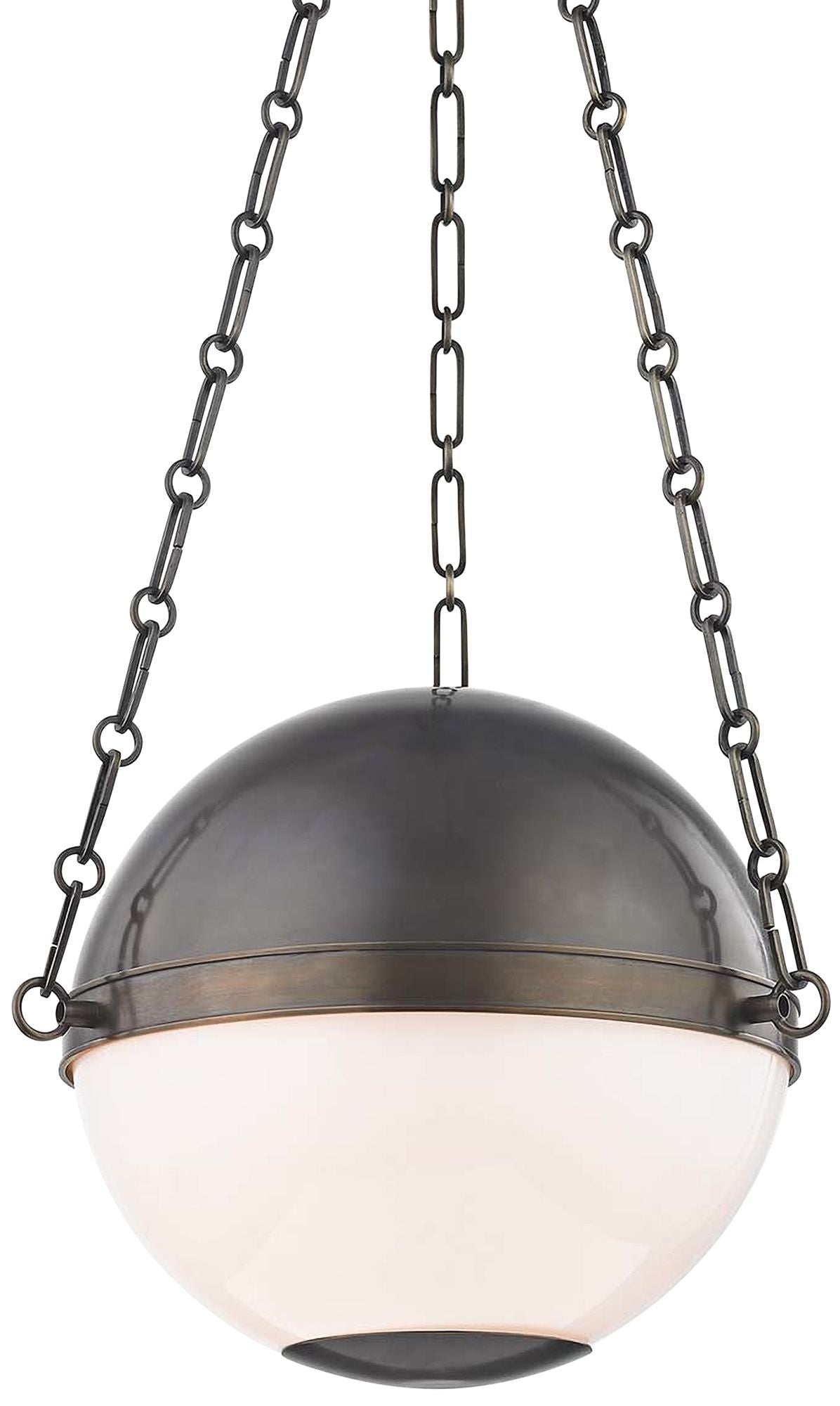 Sphere No.2 16 1/2" Wide Distressed Bronze Pendant Light