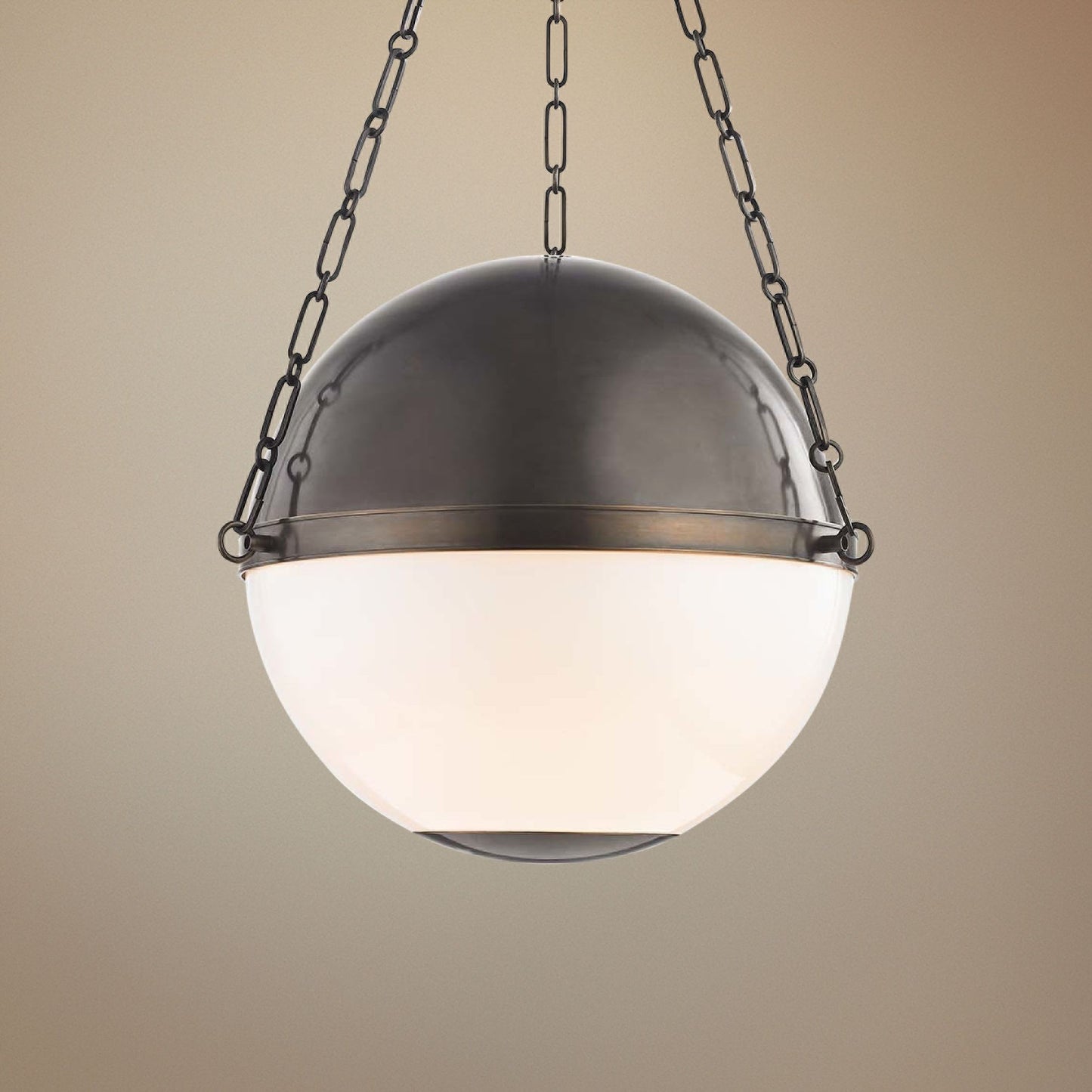 Sphere No.2 20 1/2" Wide Distressed Bronze Pendant Light