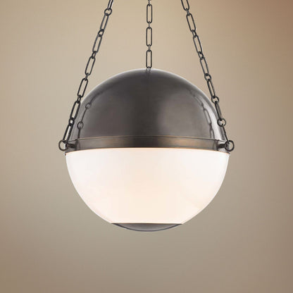 Sphere No.2 20 1/2" Wide Distressed Bronze Pendant Light