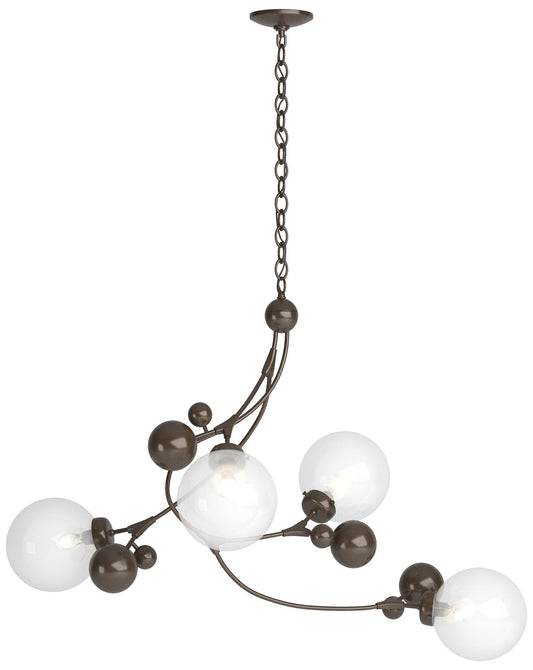 Sprig Pendant - Bronze Finish - Opaline