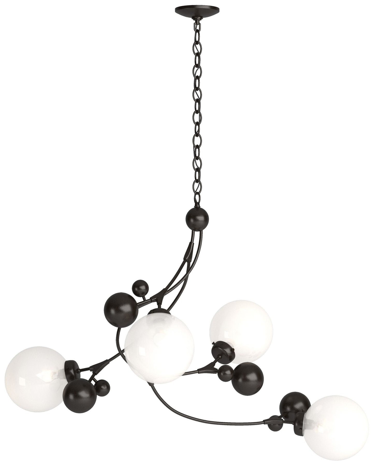 Sprig Pendant - Oil Rubbed Bronze - Opaline