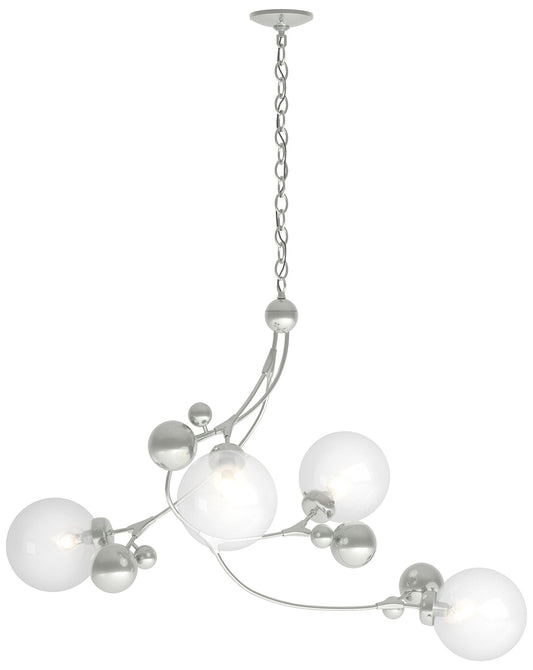 Sprig Pendant - Sterling Finish - Opaline