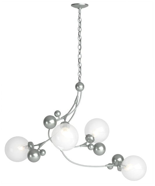 Sprig Pendant - Vintage Platinum Finish - Opaline