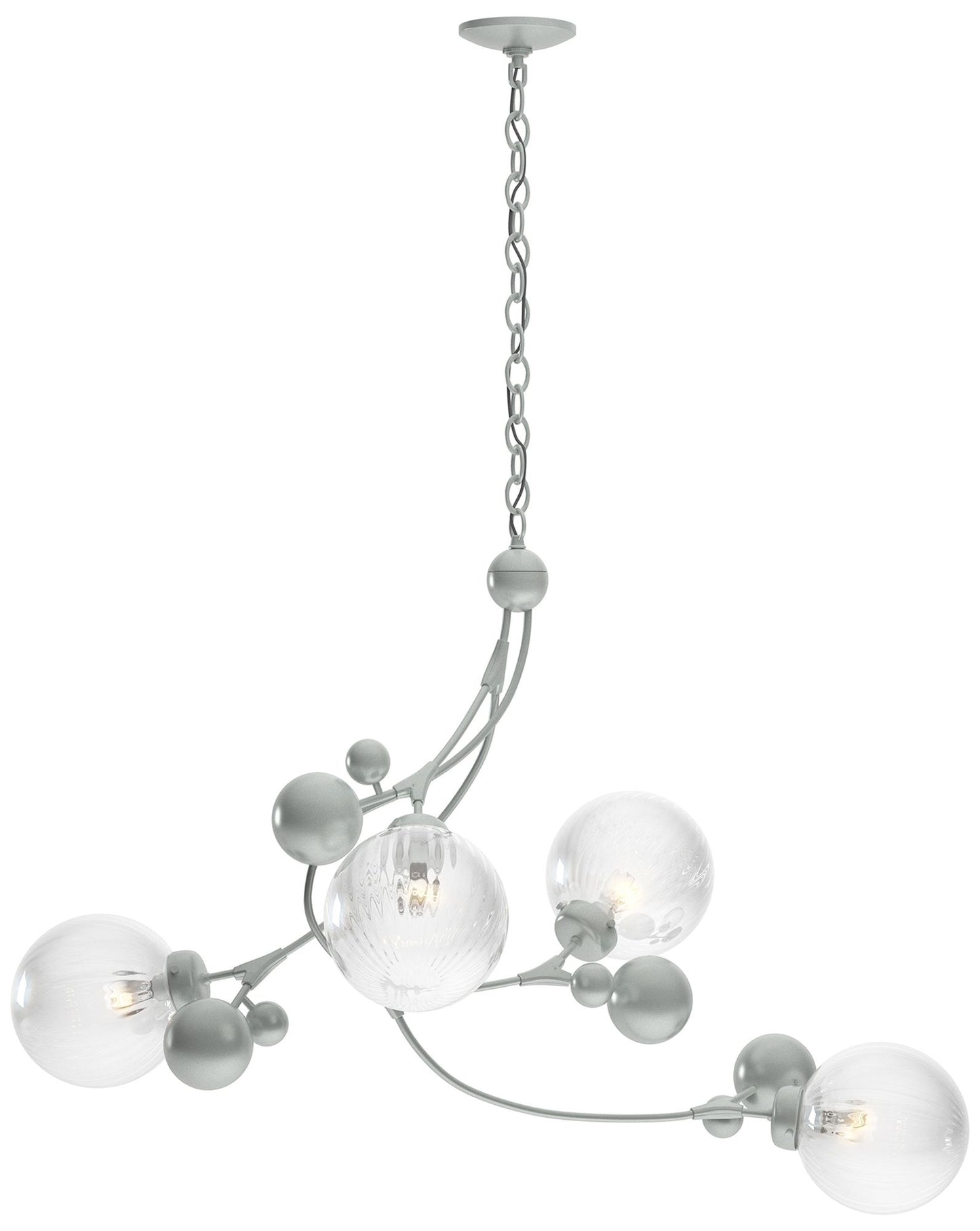 Sprig Pendant - Vintage Platinum Finish - Water Glass