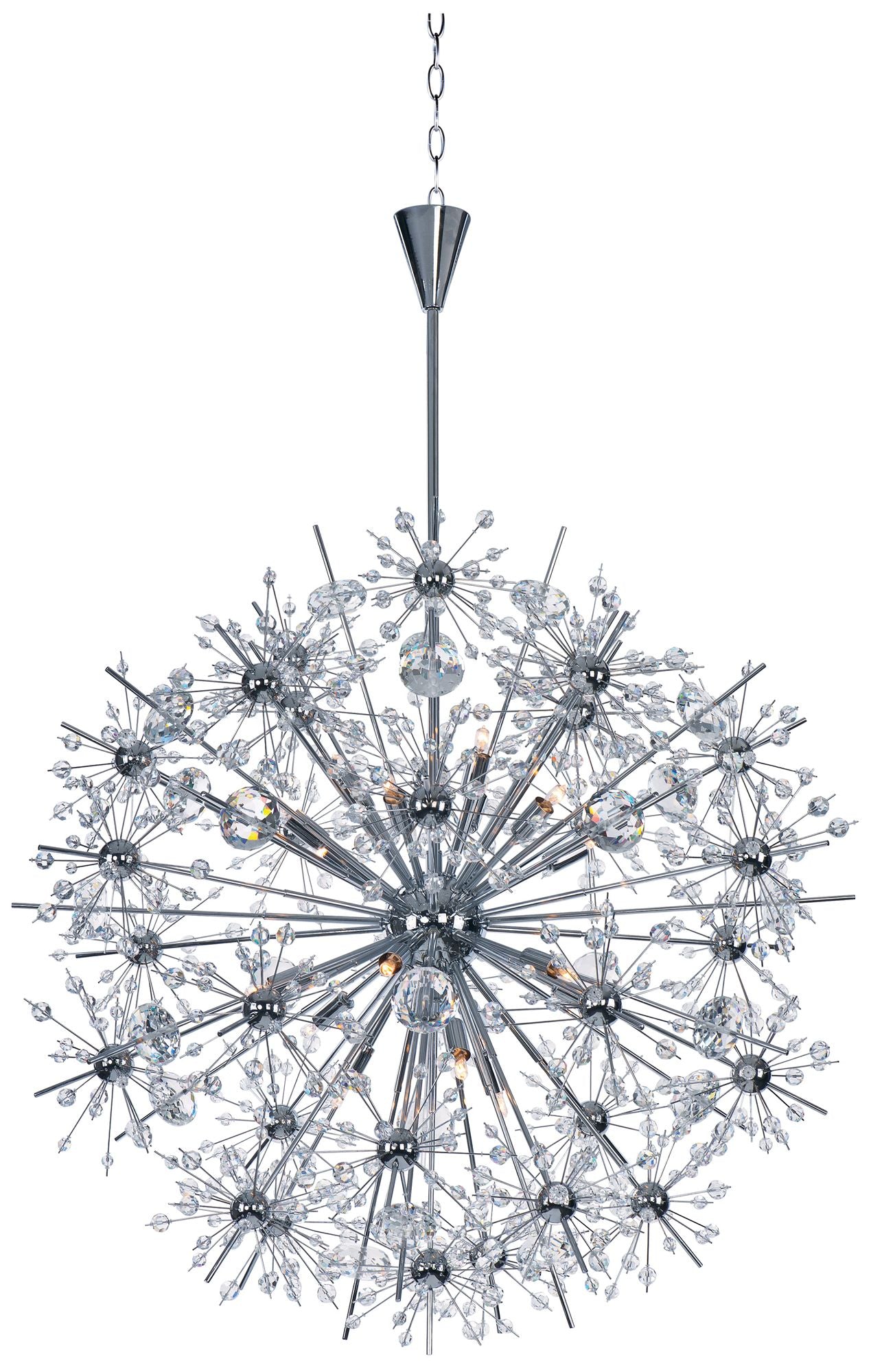 Starfire 18-Light 32" Wide Polished Chrome Chandelier