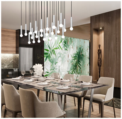 Stari by Z-Lite Brushed Nickel 23 Light Linear Chandelier