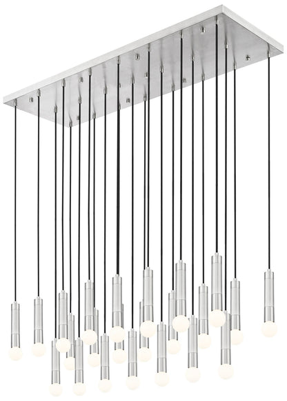 Stari by Z-Lite Brushed Nickel 23 Light Linear Chandelier