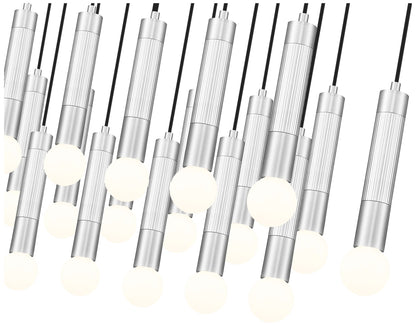 Stari by Z-Lite Brushed Nickel 23 Light Linear Chandelier