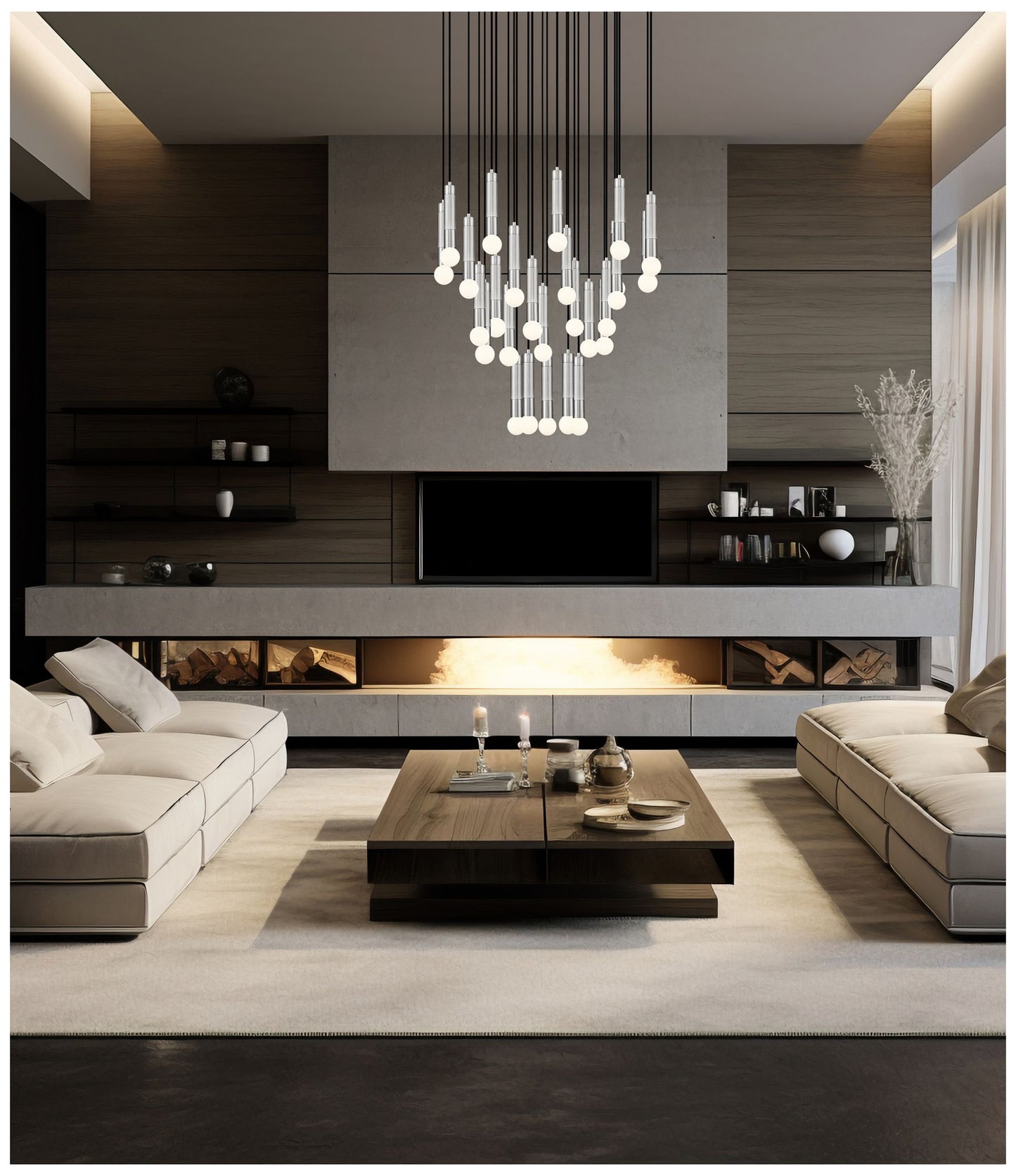 Stari by Z-Lite Brushed Nickel 27 Light Chandelier