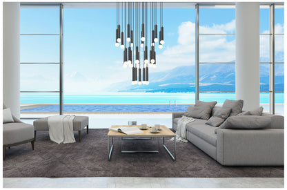 Stari by Z-Lite Matte Black 27 Light Chandelier