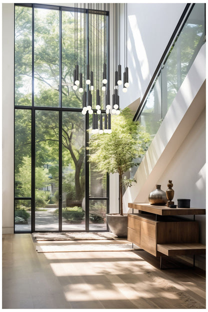 Stari by Z-Lite Matte Black 27 Light Chandelier