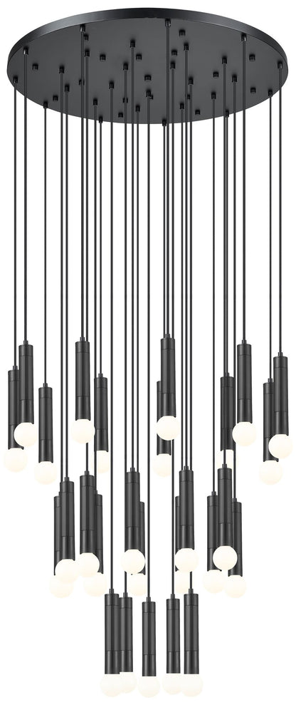 Stari by Z-Lite Matte Black 27 Light Chandelier