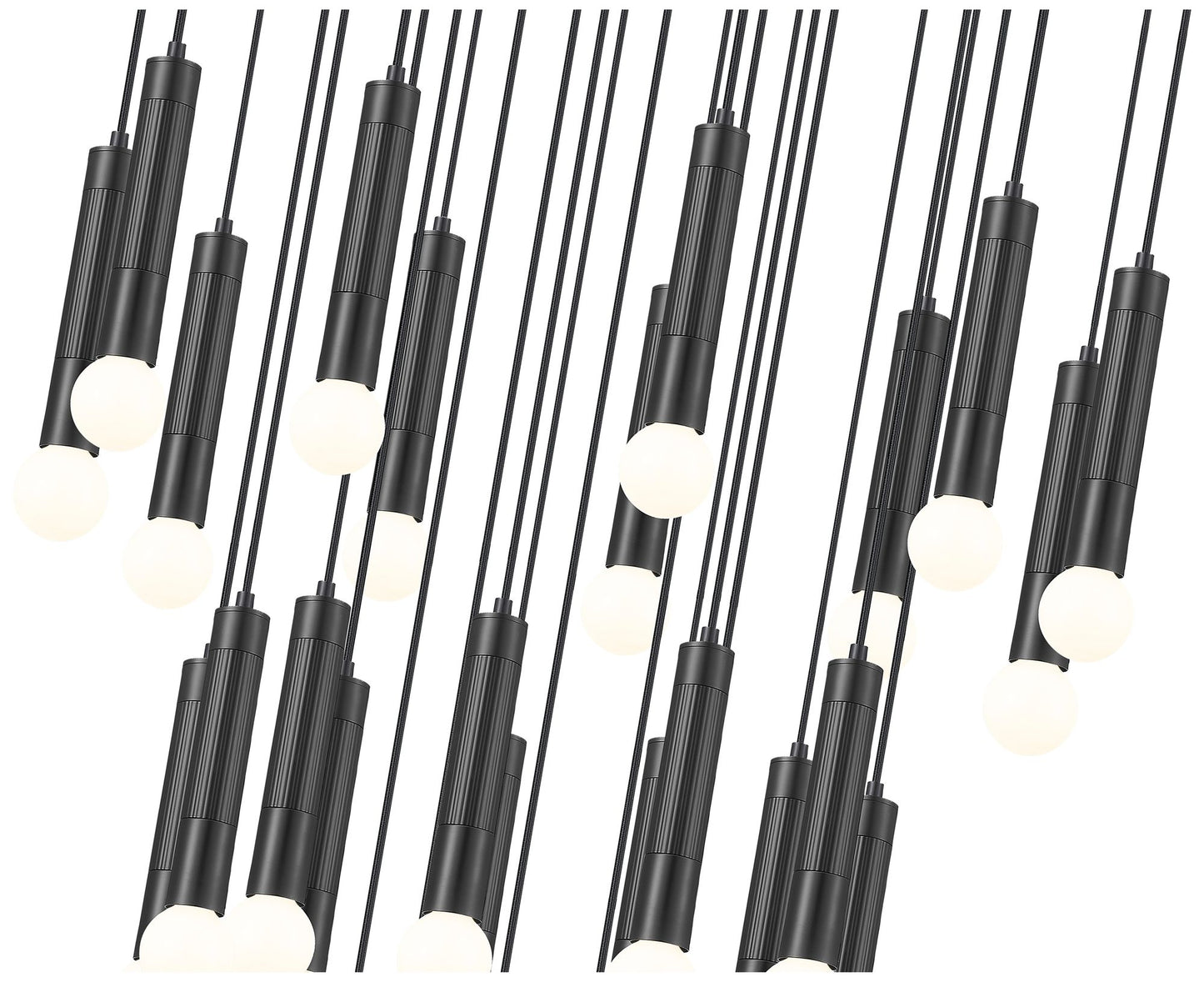 Stari by Z-Lite Matte Black 27 Light Chandelier