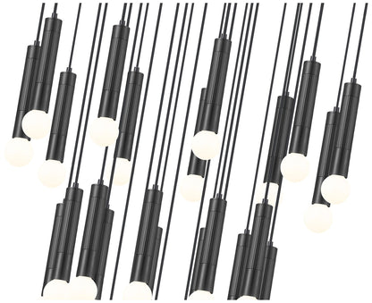 Stari by Z-Lite Matte Black 27 Light Chandelier