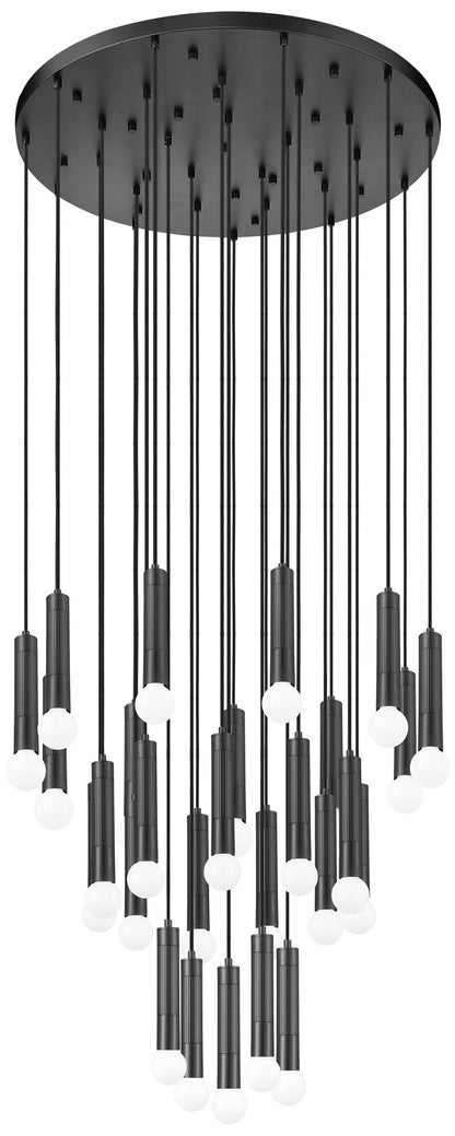 Stari by Z-Lite Matte Black 27 Light Chandelier