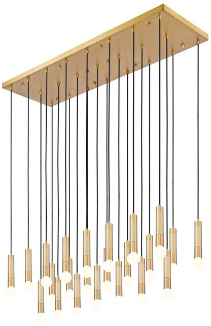 Stari by Z-Lite Modern Gold 23 Light Linear Chandelier