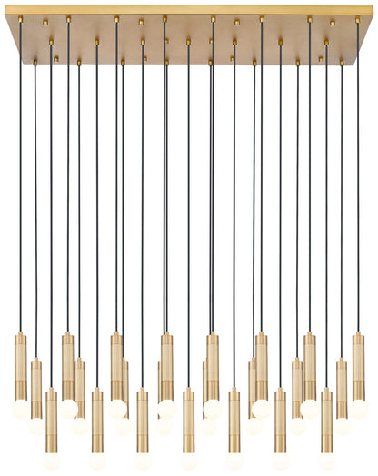 Stari by Z-Lite Modern Gold 23 Light Linear Chandelier