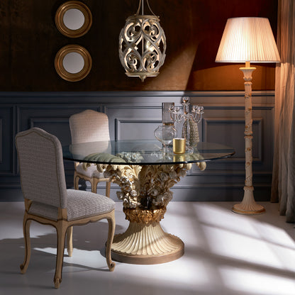 Statement Classic Round Glass Dining Table