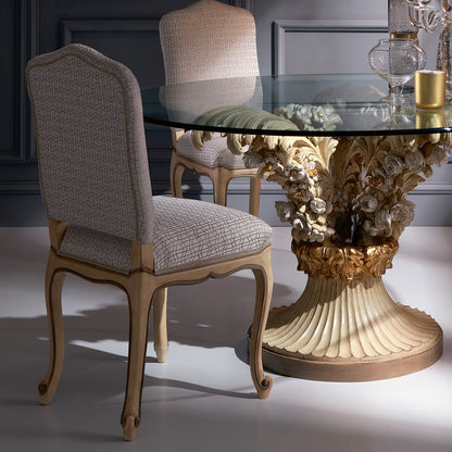 Statement Classic Round Glass Dining Table