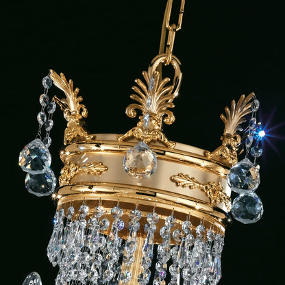 Statement Empire Style Crystal Chandelier